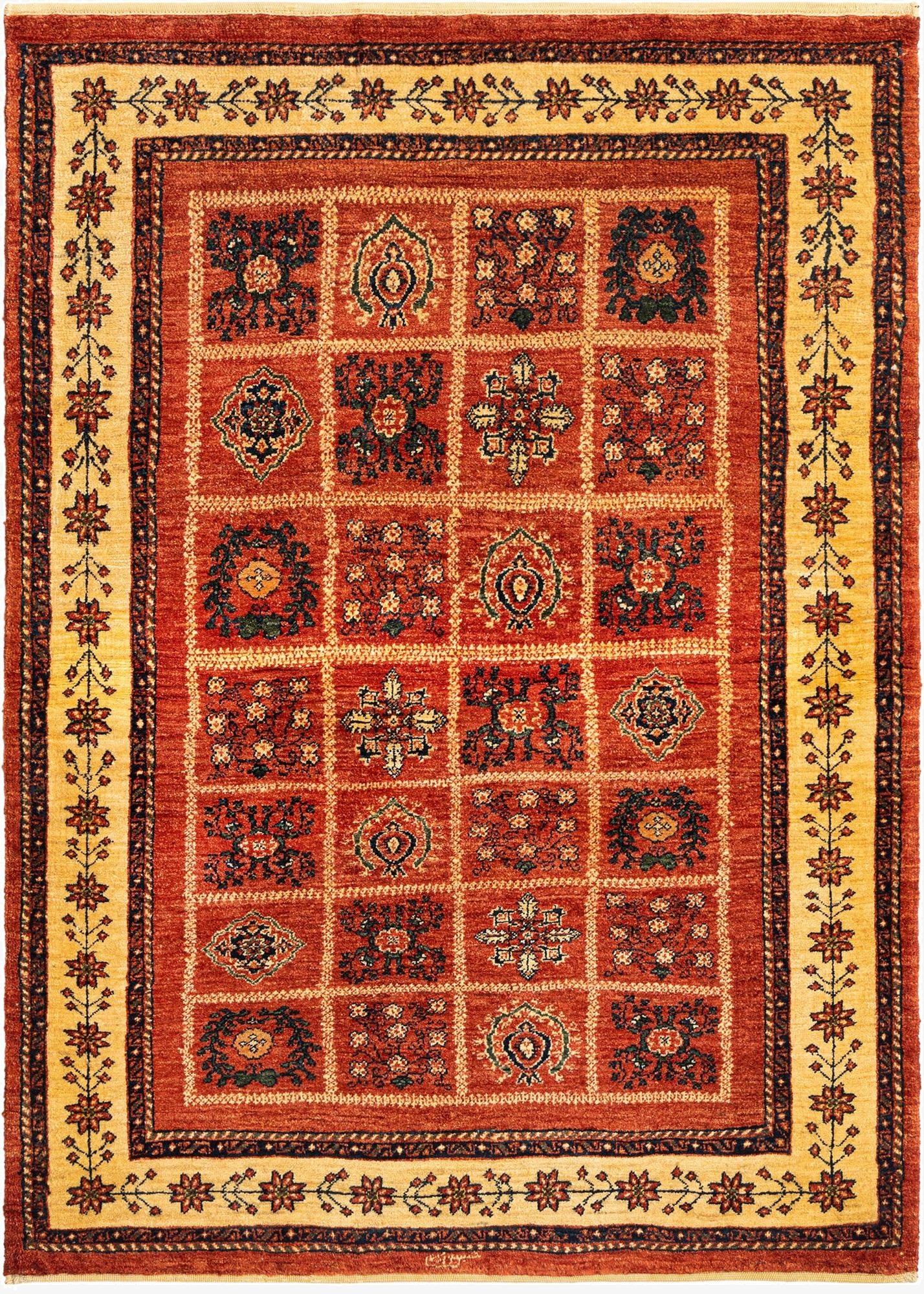3' 8 x 5' 2 Kashkuli Wool Rug