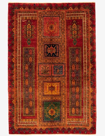 4' 8 x 7' 1 Kashkuli Rug
