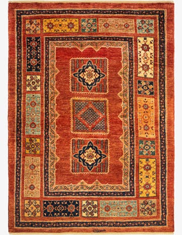 3' 7 x 4' 11 Kashkuli Wool Rug