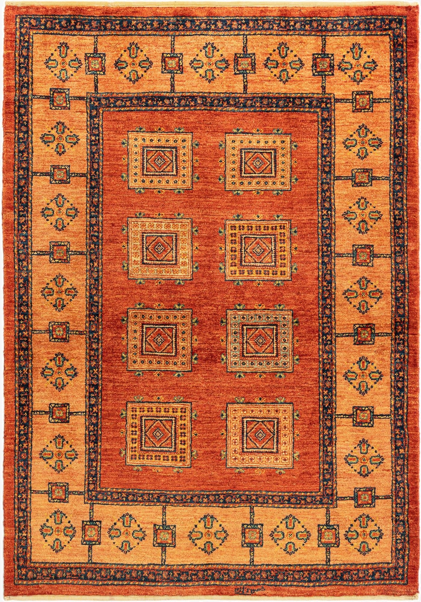 3' 7 x 5' 2 Kashkuli Wool Rug