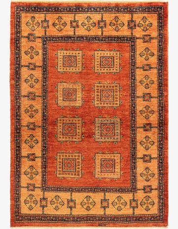 3' 7 x 5' 2 Kashkuli Wool Rug