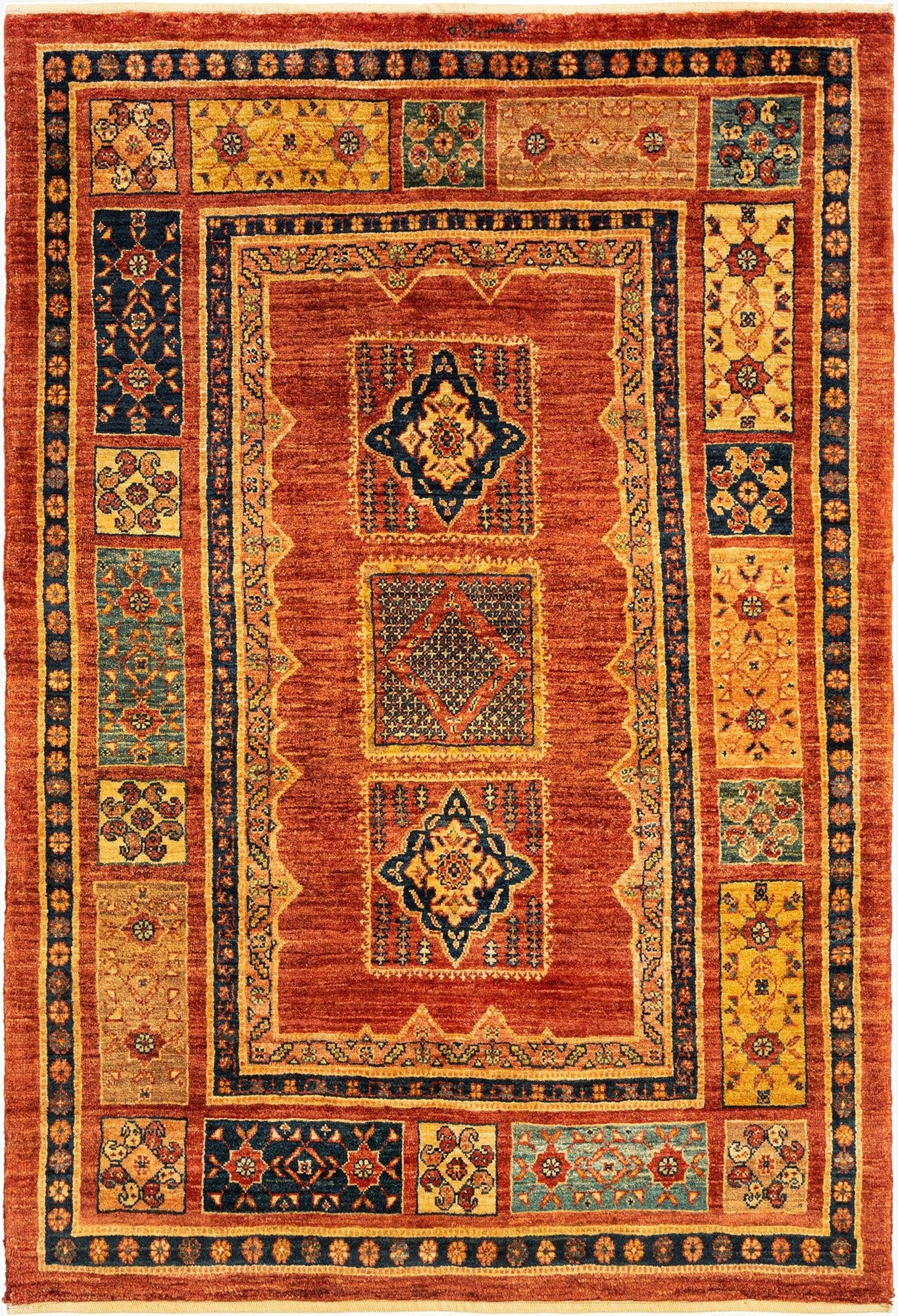3' 7 x 5' 4 Kashkuli Wool Rug
