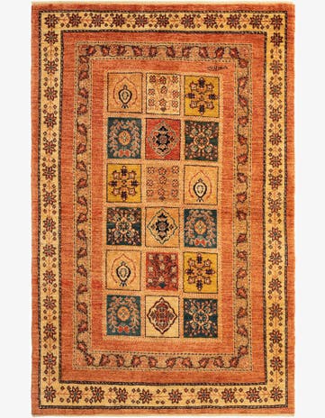 3' 6 x 5' 5 Kashkuli Wool Rug