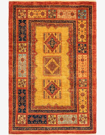 3' 7 x 5' 5 Kashkuli Wool Rug