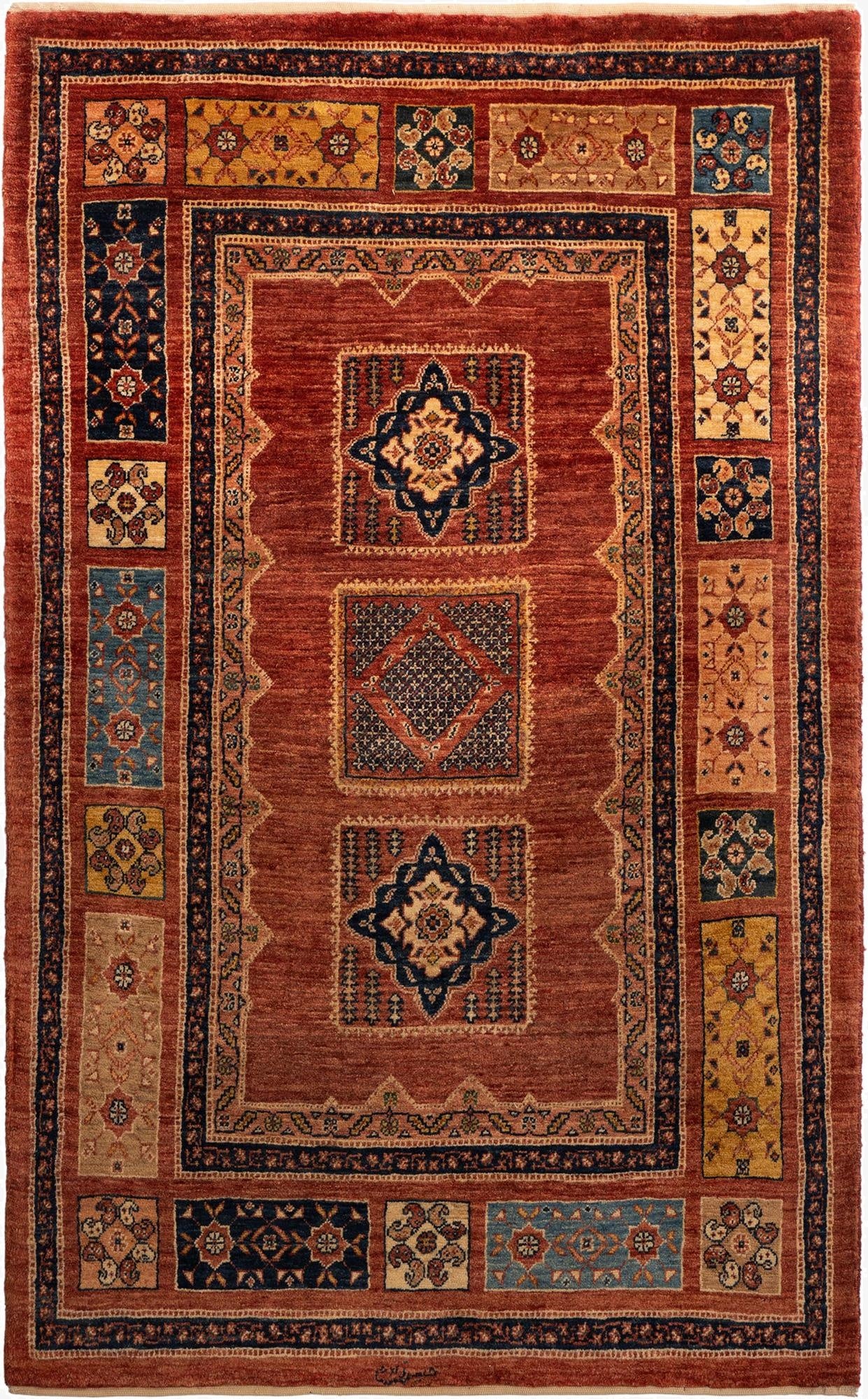 3' 6 x 5' 5 Kashkuli Wool Rug