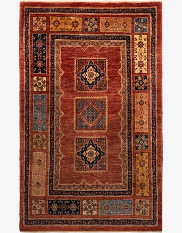 3' 6 x 5' 5 Kashkuli Wool Rug