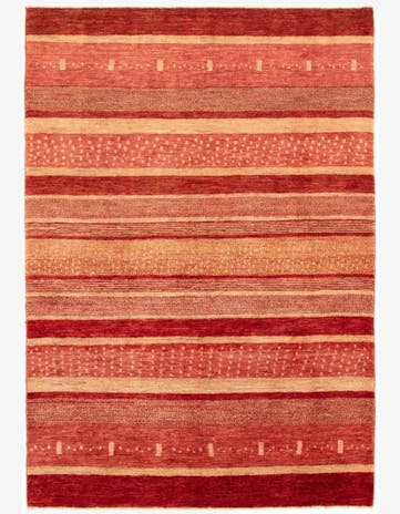 4' 3 x 6' Hand Knotted Kashkuli Persian Rug