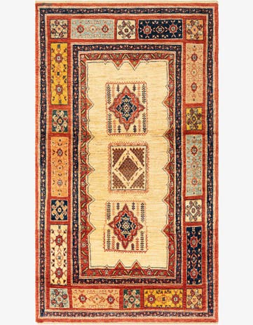 3' 5 x 5' 11 Kashkuli Wool Rug
