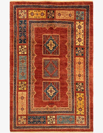 3' 7 x 5' 7 Kashkuli Wool Rug