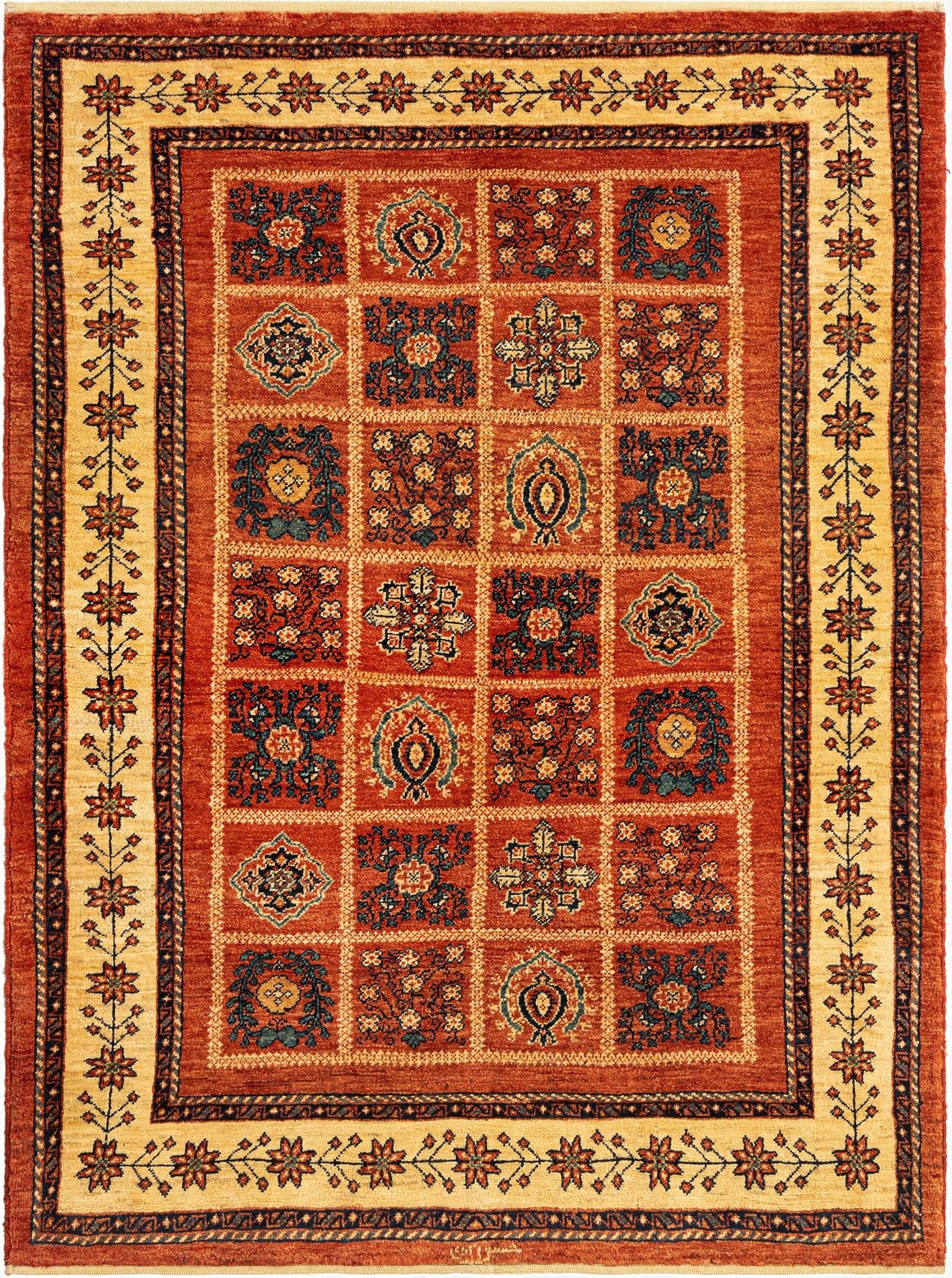 3' 9 x 5' 2 Kashkuli Wool Rug