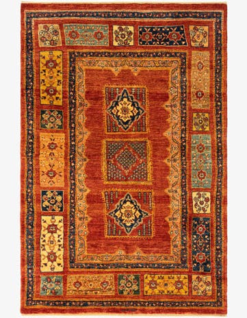 3' 7 x 5' 4 Kashkuli Wool Rug