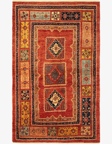 3' 6 x 5' 7 Kashkuli Wool Rug