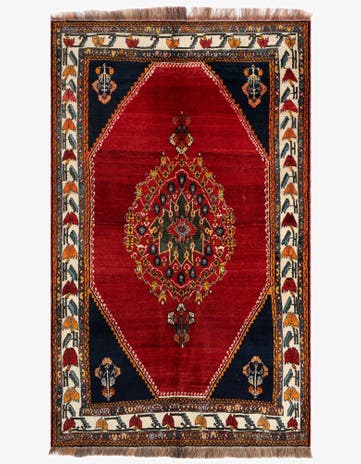 4' 8 x 7' 3 Kashkuli Wool Rug