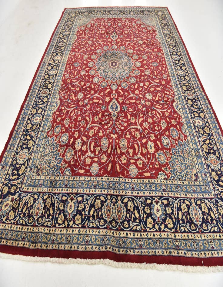 Detail image of 10' 3 x 13' 2  Hand Knotted Kashmar Persian Rug