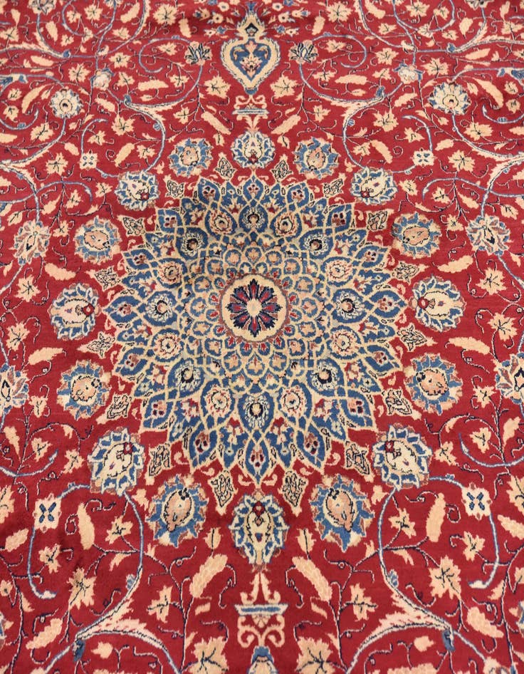 Detail image of 10' 3 x 13' 2  Hand Knotted Kashmar Persian Rug