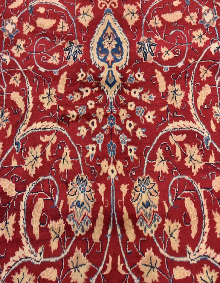 Detail image of 10' 3 x 13' 2  Hand Knotted Kashmar Persian Rug