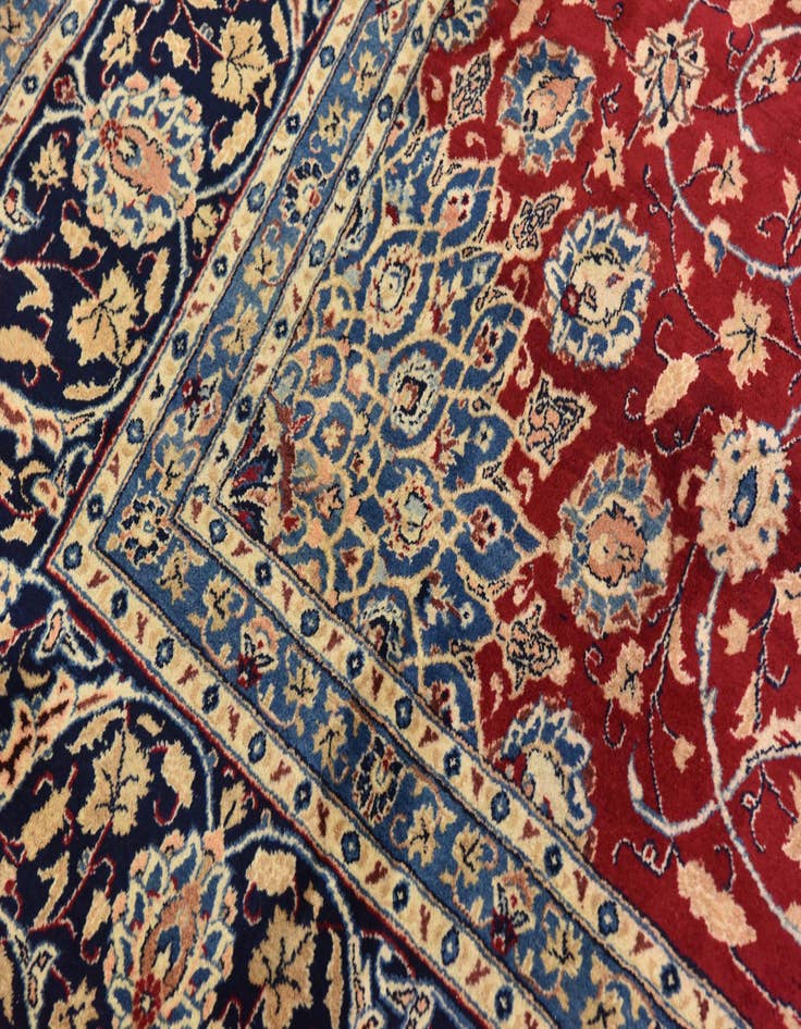 Detail image of 10' 3 x 13' 2  Hand Knotted Kashmar Persian Rug