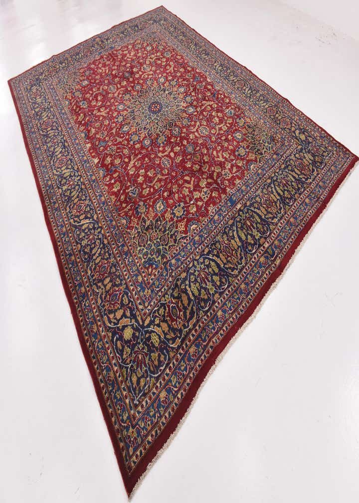 9' 7 x 13' Hand Knotted Kashmar Persian Wool Rug