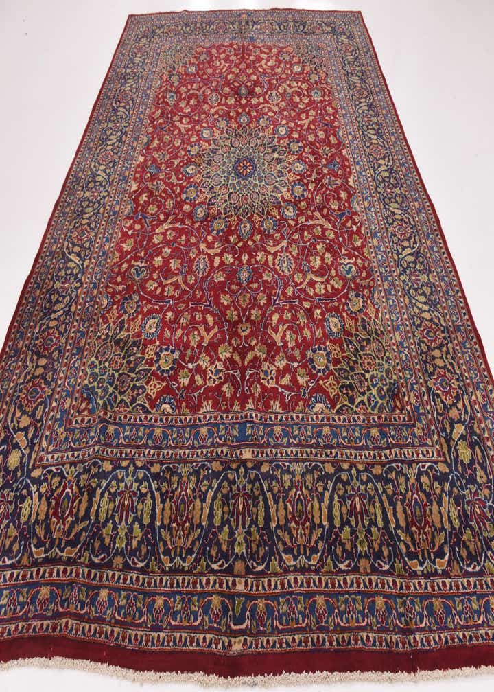 9' 7 x 13' Hand Knotted Kashmar Persian Wool Rug