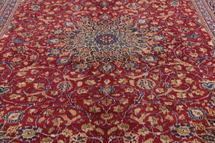 9' 7 x 13' Hand Knotted Kashmar Persian Wool Rug