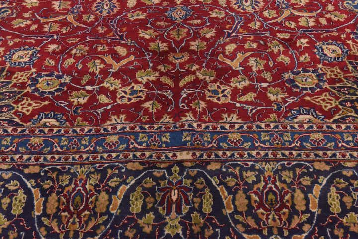 9' 7 x 13' Hand Knotted Kashmar Persian Wool Rug