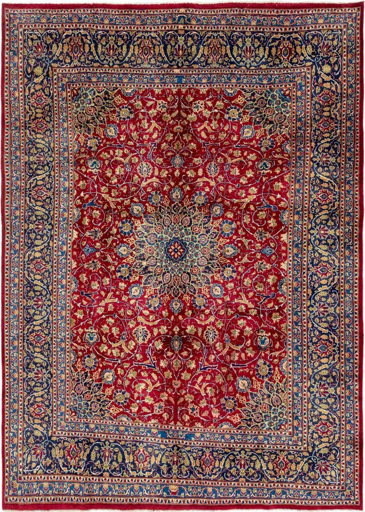 9' 7 x 13' Hand Knotted Kashmar Persian Wool Rug