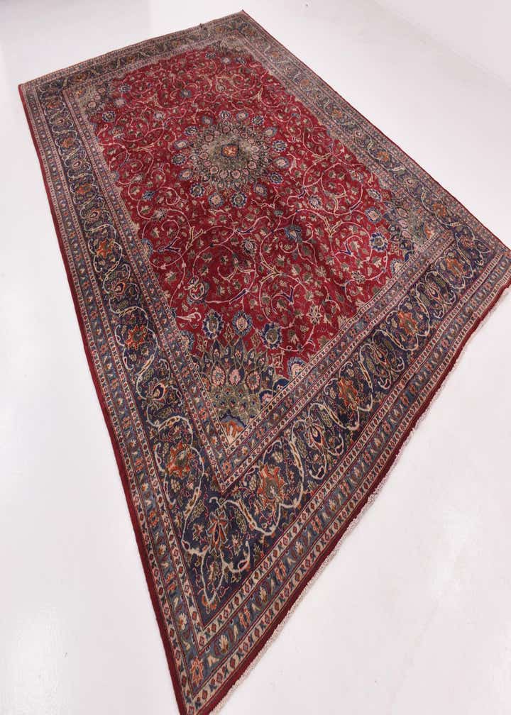 9' 7 x 12' 6 Hand Knotted Kashmar Persian Wool Rug
