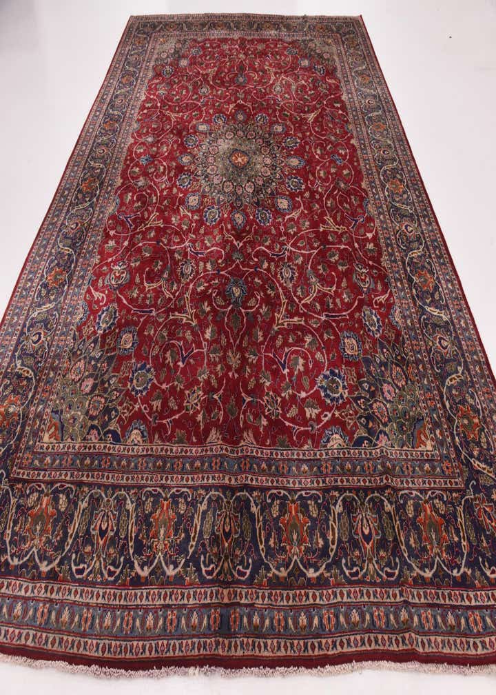 9' 7 x 12' 6 Hand Knotted Kashmar Persian Wool Rug