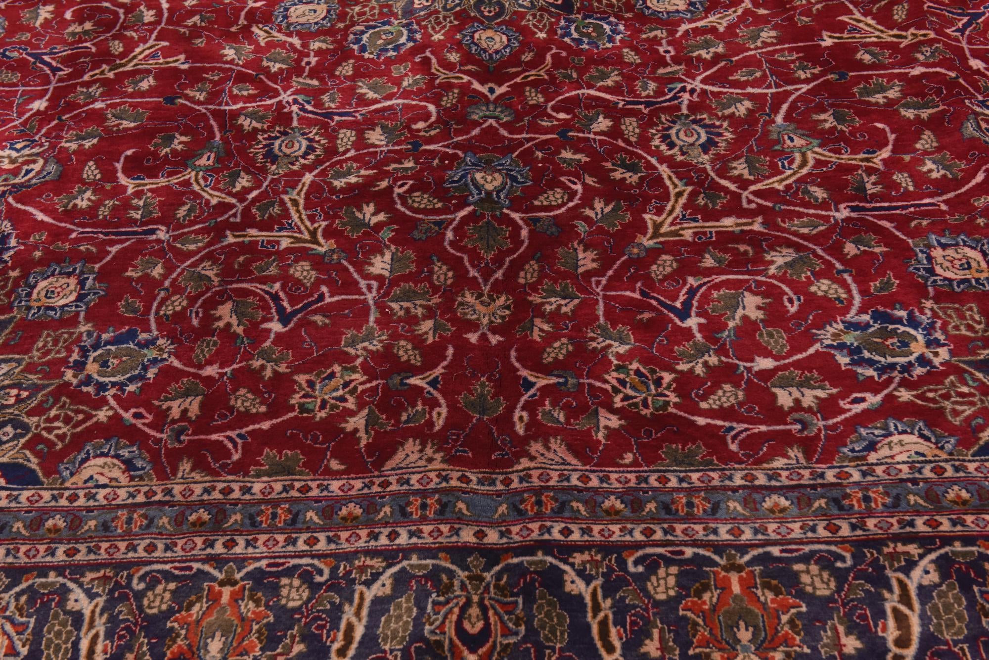 9' 7 x 12' 6 Hand Knotted Kashmar Persian Wool Rug