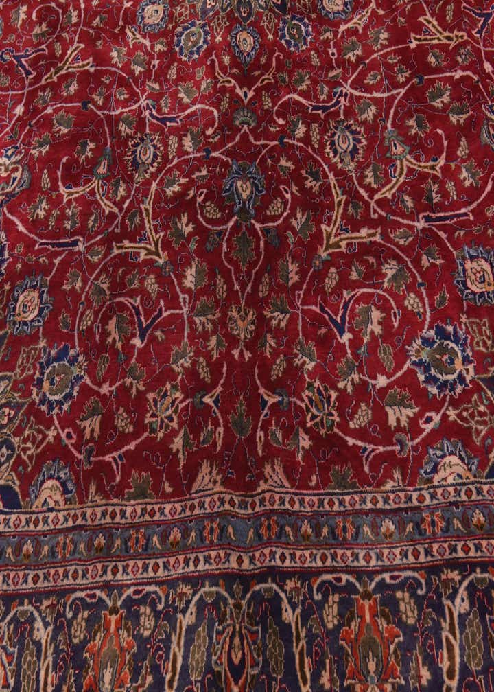 9' 7 x 12' 6 Hand Knotted Kashmar Persian Wool Rug