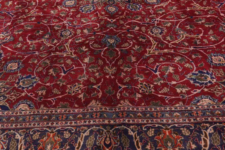 9' 7 x 12' 6 Hand Knotted Kashmar Persian Wool Rug
