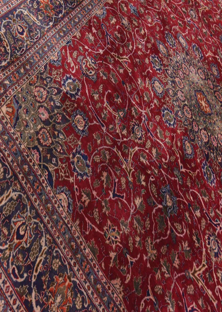 9' 7 x 12' 6 Hand Knotted Kashmar Persian Wool Rug