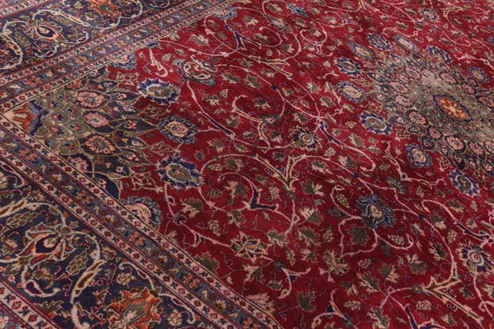 9' 7 x 12' 6 Hand Knotted Kashmar Persian Wool Rug