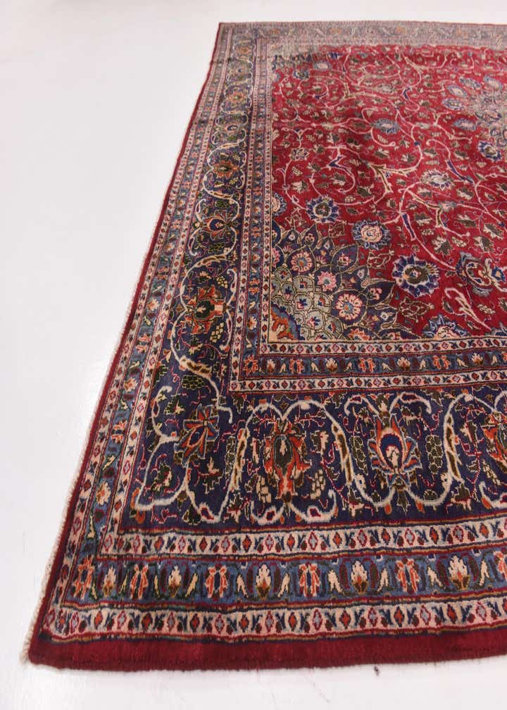 9' 7 x 12' 6 Hand Knotted Kashmar Persian Wool Rug