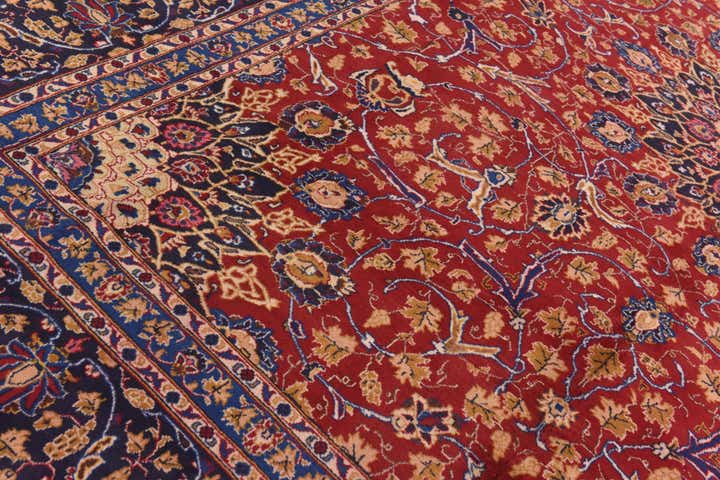 10' x 13' 2 Hand Knotted Kashmar Persian Wool Rug