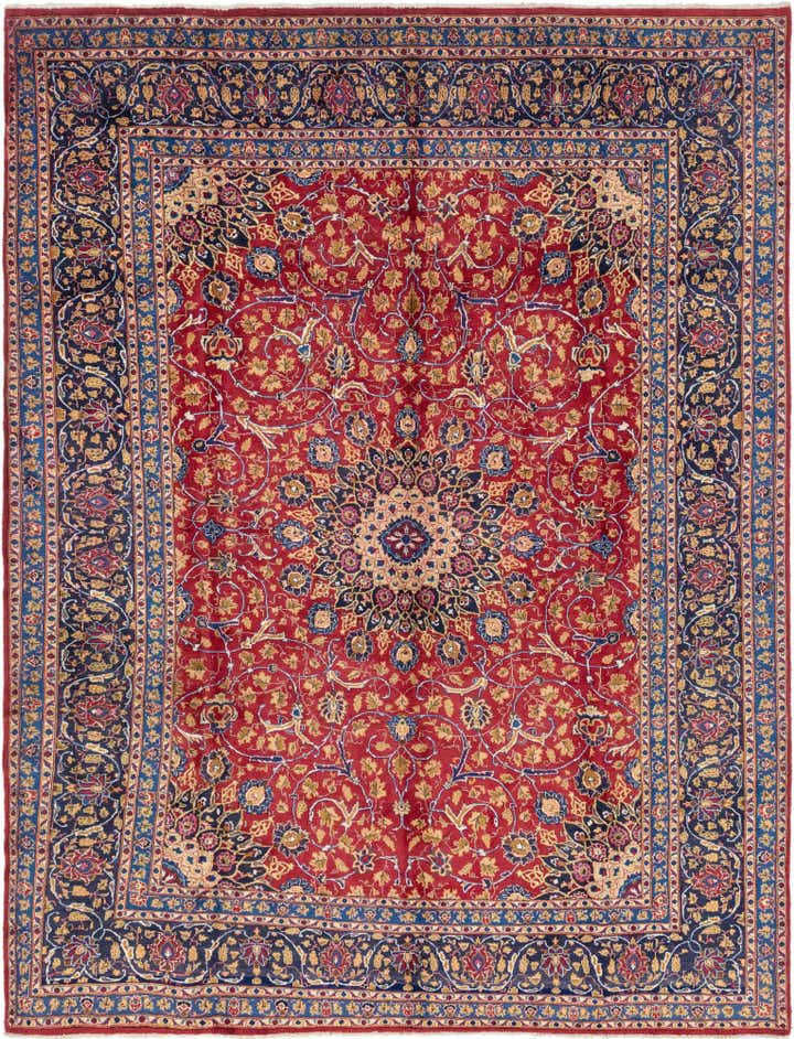 10' x 13' 2 Hand Knotted Kashmar Persian Wool Rug