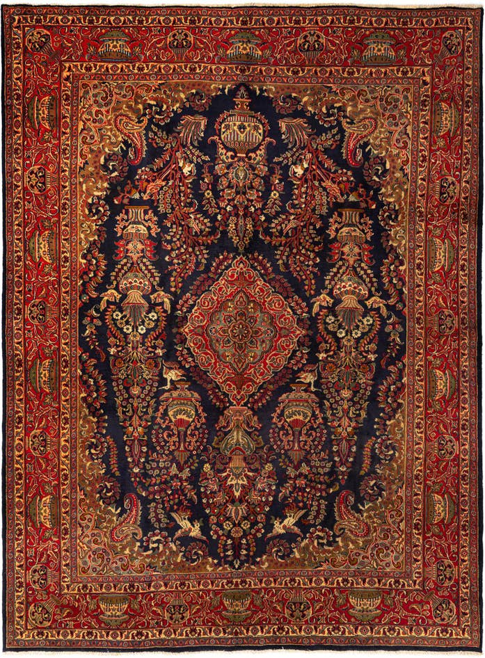 Detail image of 9' 7 x 12' 6 Kashmar Wool Rug