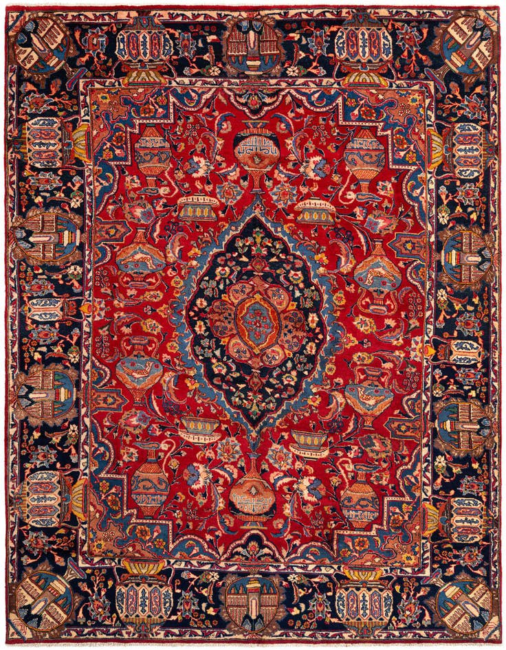 Detail image of 9' 8 x 12' 6 Kashmar Wool Rug