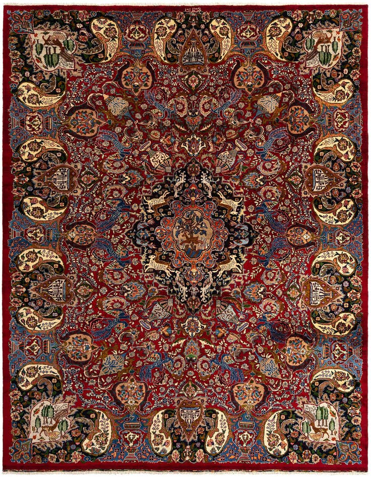 Detail image of 9' 9 x 13' 5 Kashmar Wool Rug