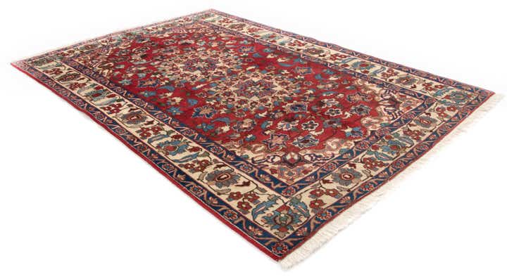 5' x 7' Hand Knotted Kashmar Persian Wool Rug