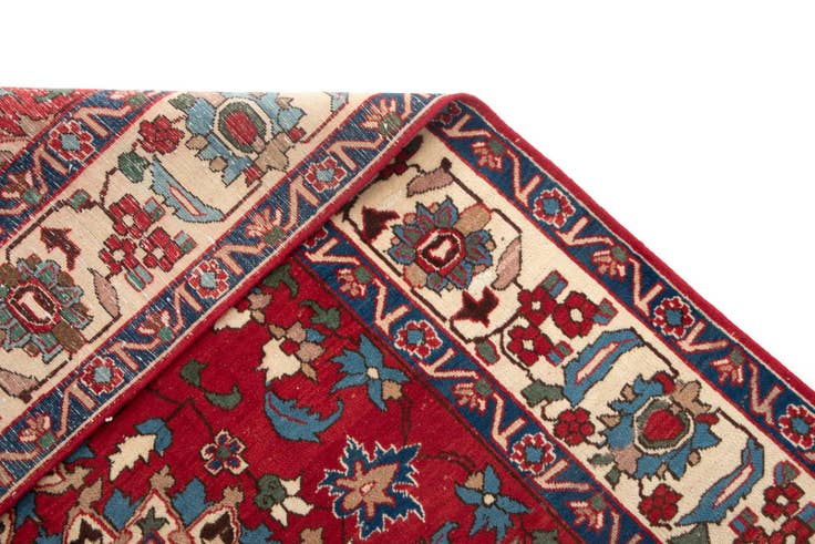 Detail image of 5' x 7' Hand Knotted Kashmar Persian Wool Rug