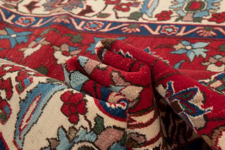 5' x 7' Hand Knotted Kashmar Persian Wool Rug