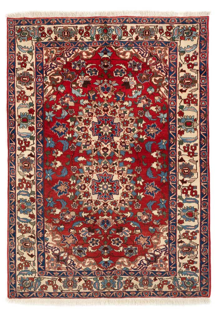 5' x 7' Hand Knotted Kashmar Persian Wool Rug