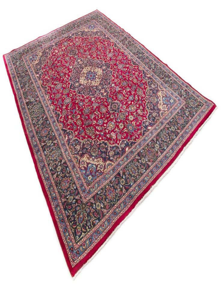 Detail image of 9' 9 x 12' 10 Hand Knotted Kashmar Persian Wool Rug
