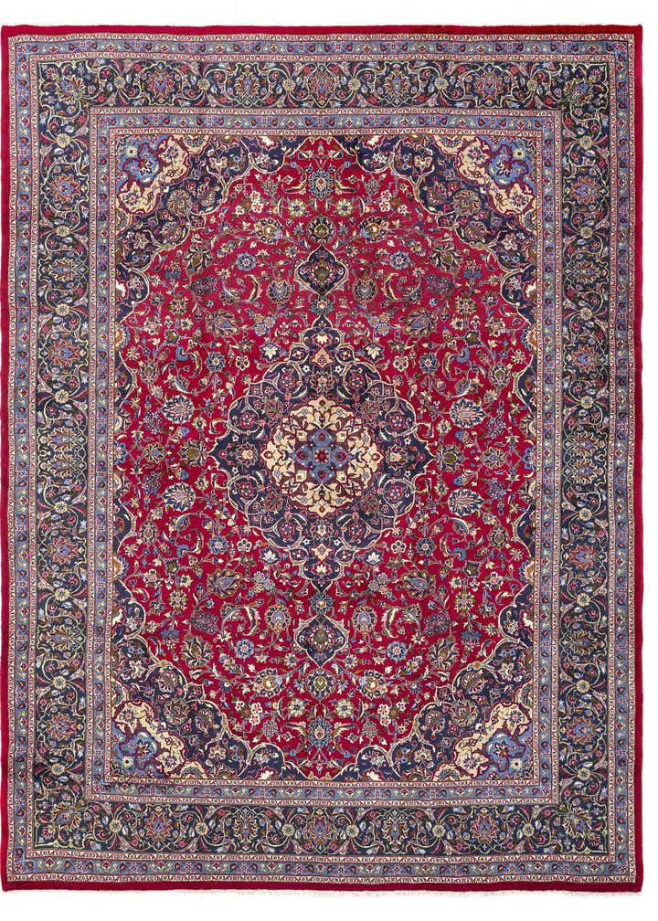 9' 9 x 12' 10 Hand Knotted Kashmar Persian Wool Rug