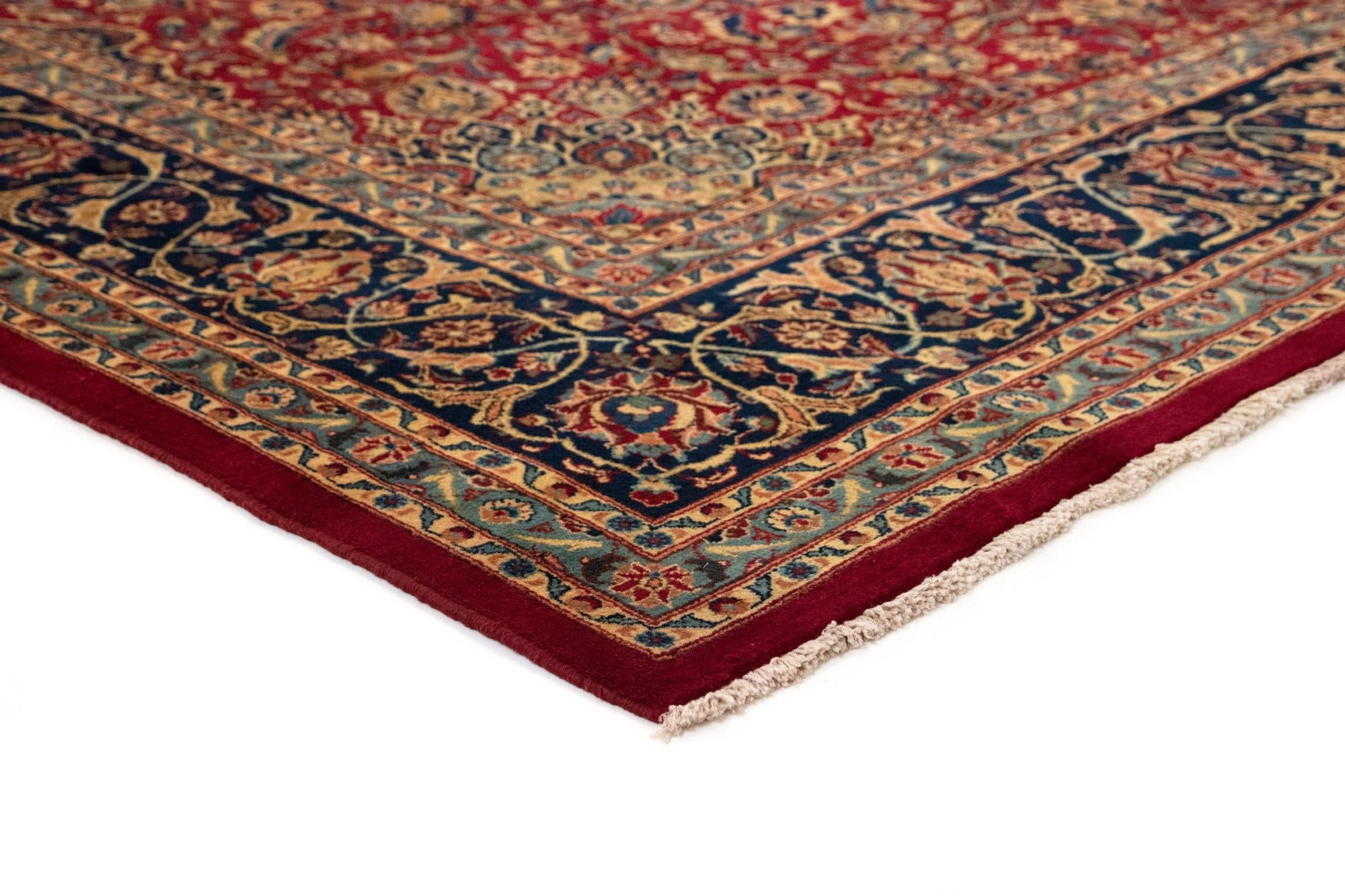 9' 7 x 13' Hand Knotted Kashmar Persian Rug