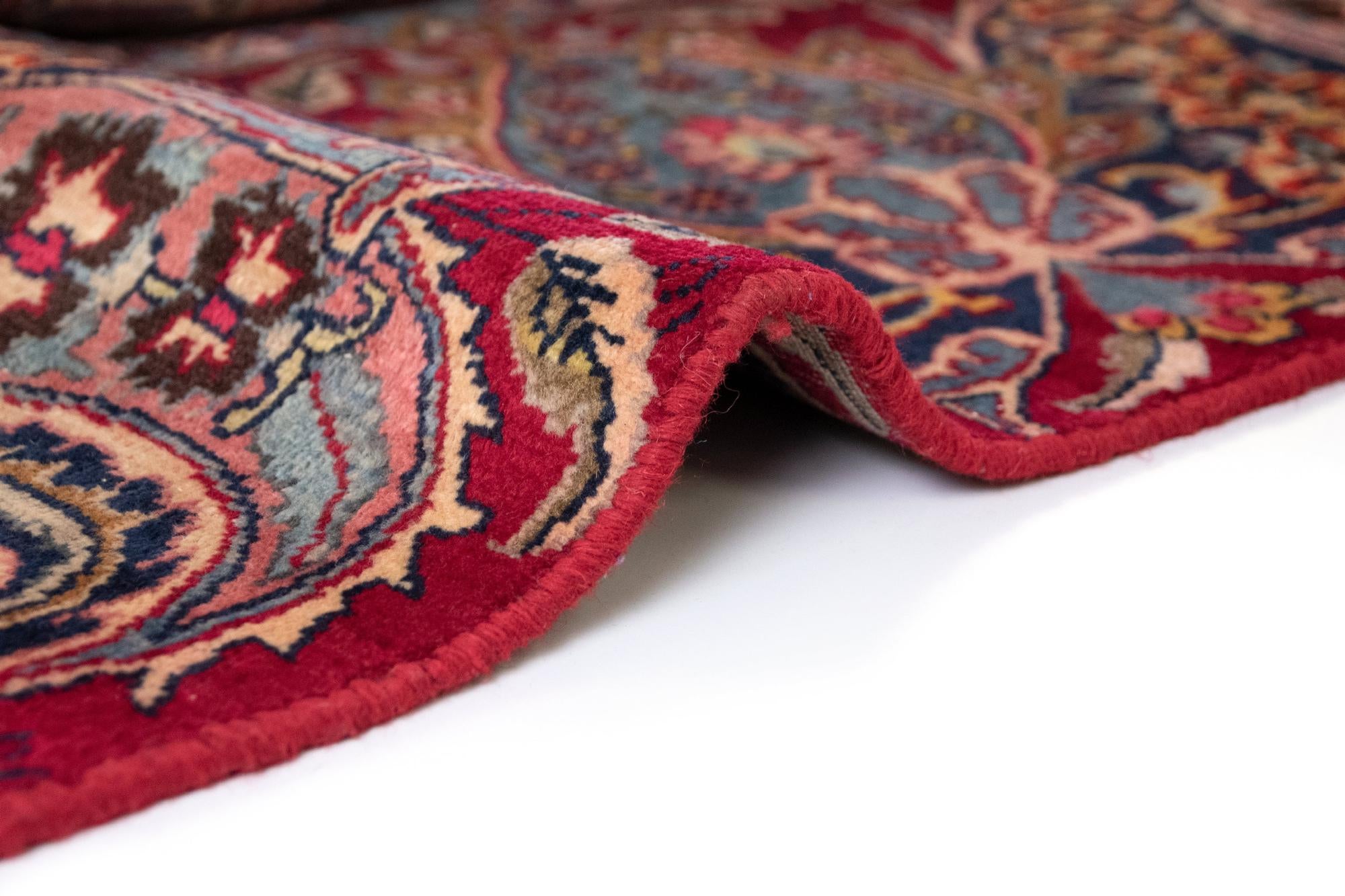 9' 6 x 12' 8 Hand Knotted Kashmar Persian Wool Rug