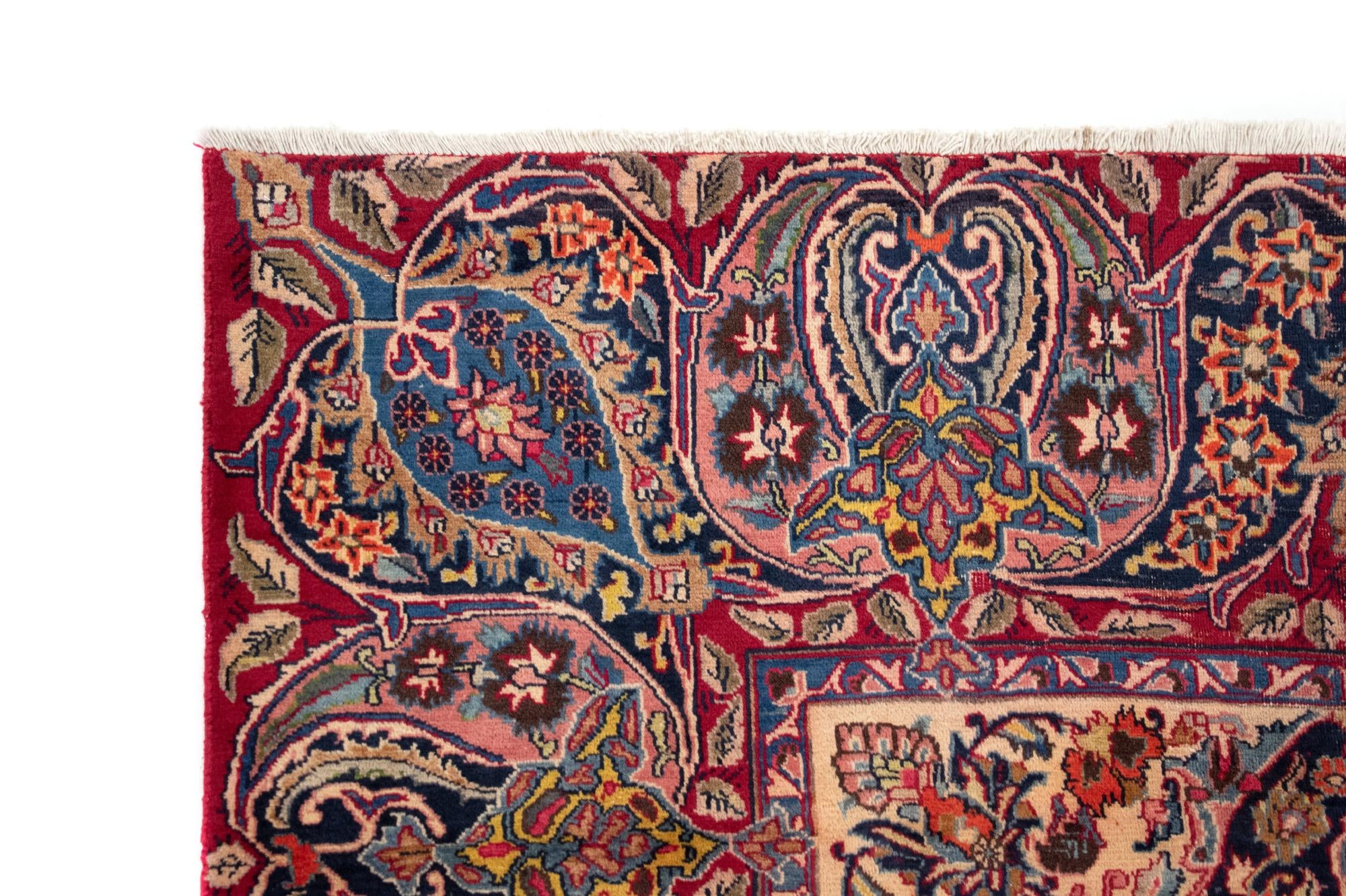 9' 6 x 12' 8 Hand Knotted Kashmar Persian Wool Rug