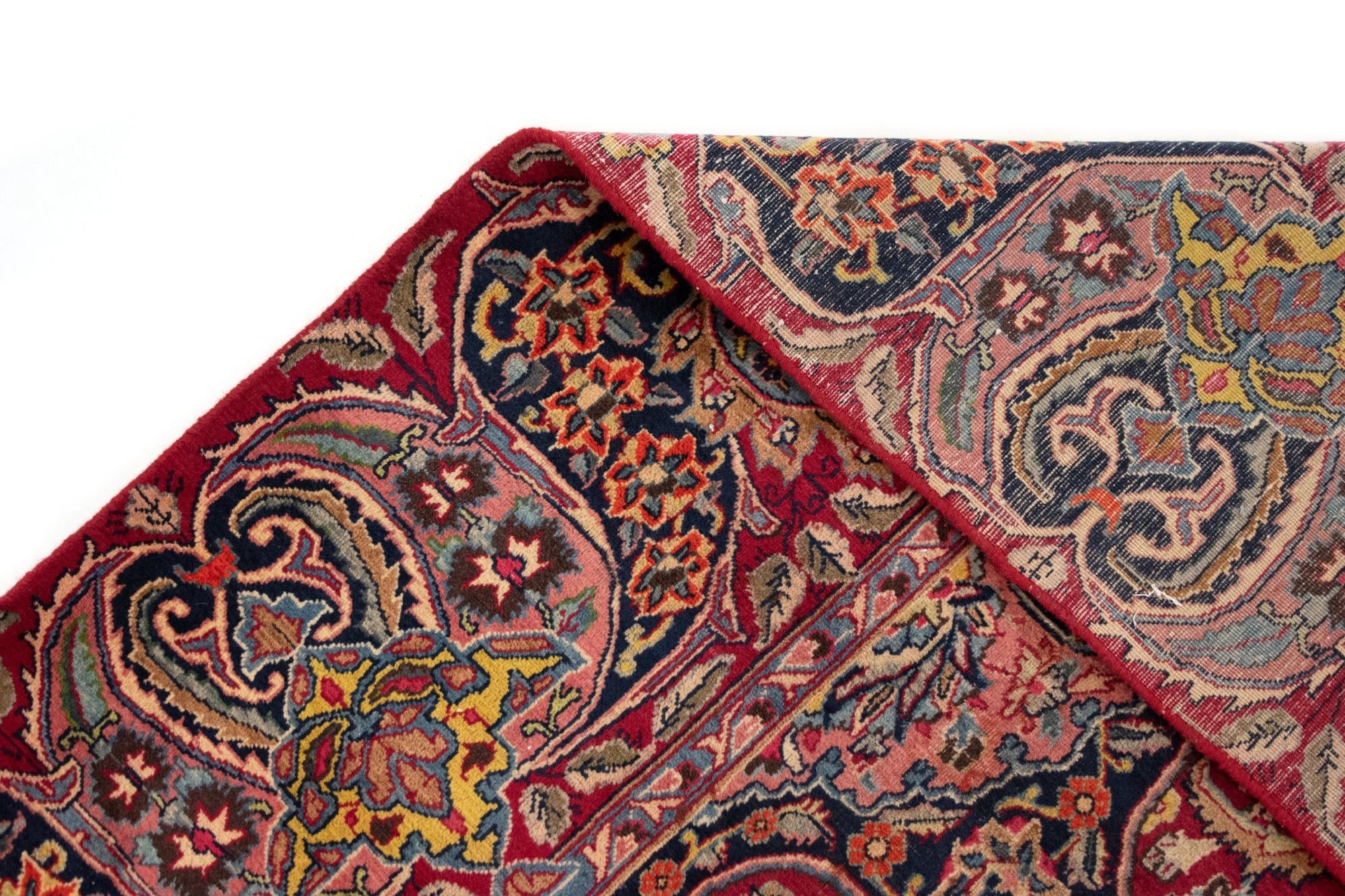 9' 6 x 12' 8 Hand Knotted Kashmar Persian Wool Rug