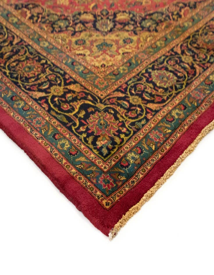 Detail image of 9' 11 x 12' 11 Hand Knotted Kashmar Persian Wool Rug